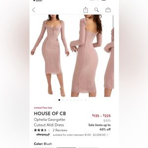 Brand New house of CB dress size small